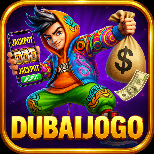 Imagem promocional da DUBAIJOGO mostrando a plataforma e suas vantagens